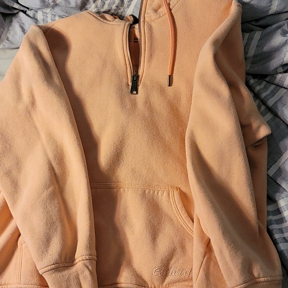 Pullover Hoodie with zipper.